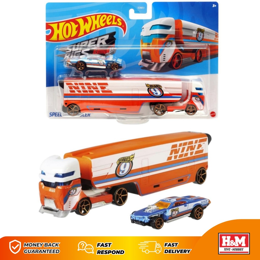 Jual Hot Wheels Super Rigs Speedway Hauler - Hauler Transporter - BDW51 ...