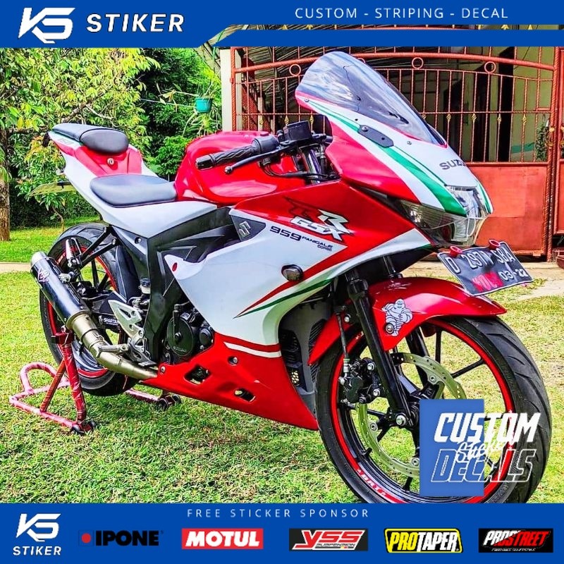 Jual Striping Decal GSX R 150 Full Body Livery Ducati Custom Modifikasi ...