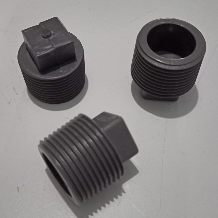 Jual Power Plug PVC Dop Drat Luar Cap Tutup Pipa 1/2 3/4 1 Inchi ...