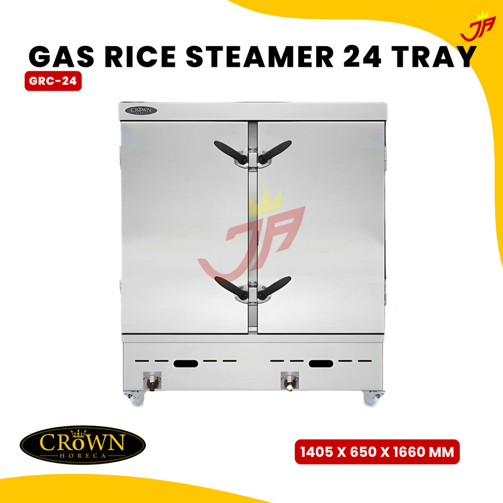 Jual CROWN Gas Rice Steamer 24 Tray GRC-24 / Rice Cooker 24 loyang GRC ...