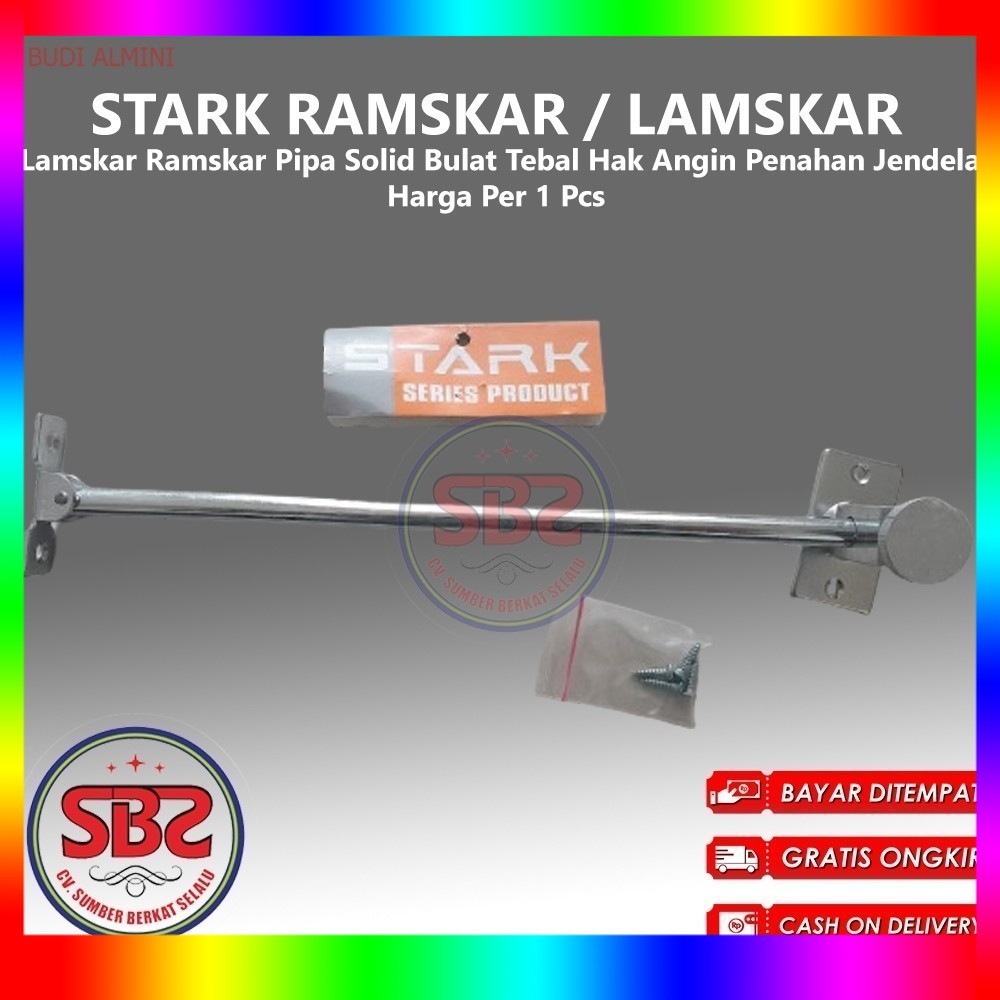 Jual STARK Lamskar Ramskar Bulat Pipa Solid Bulat Tebal Hak Angin ...
