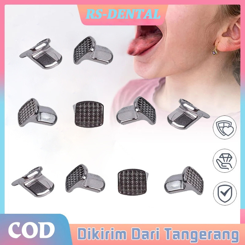 100 Pcs Dental Orthodontic Bite Turbos Opener Tongue Tamers Bondable Hinge - Foto 8