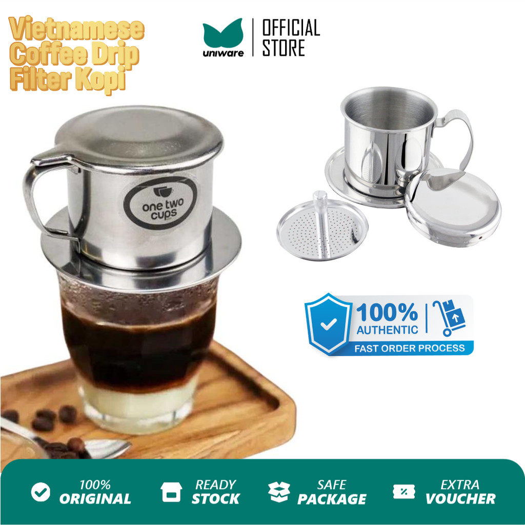 Jual UNIWARE Kopi Filter Coffee Tea Steel Saringan Vietnam Drip ...