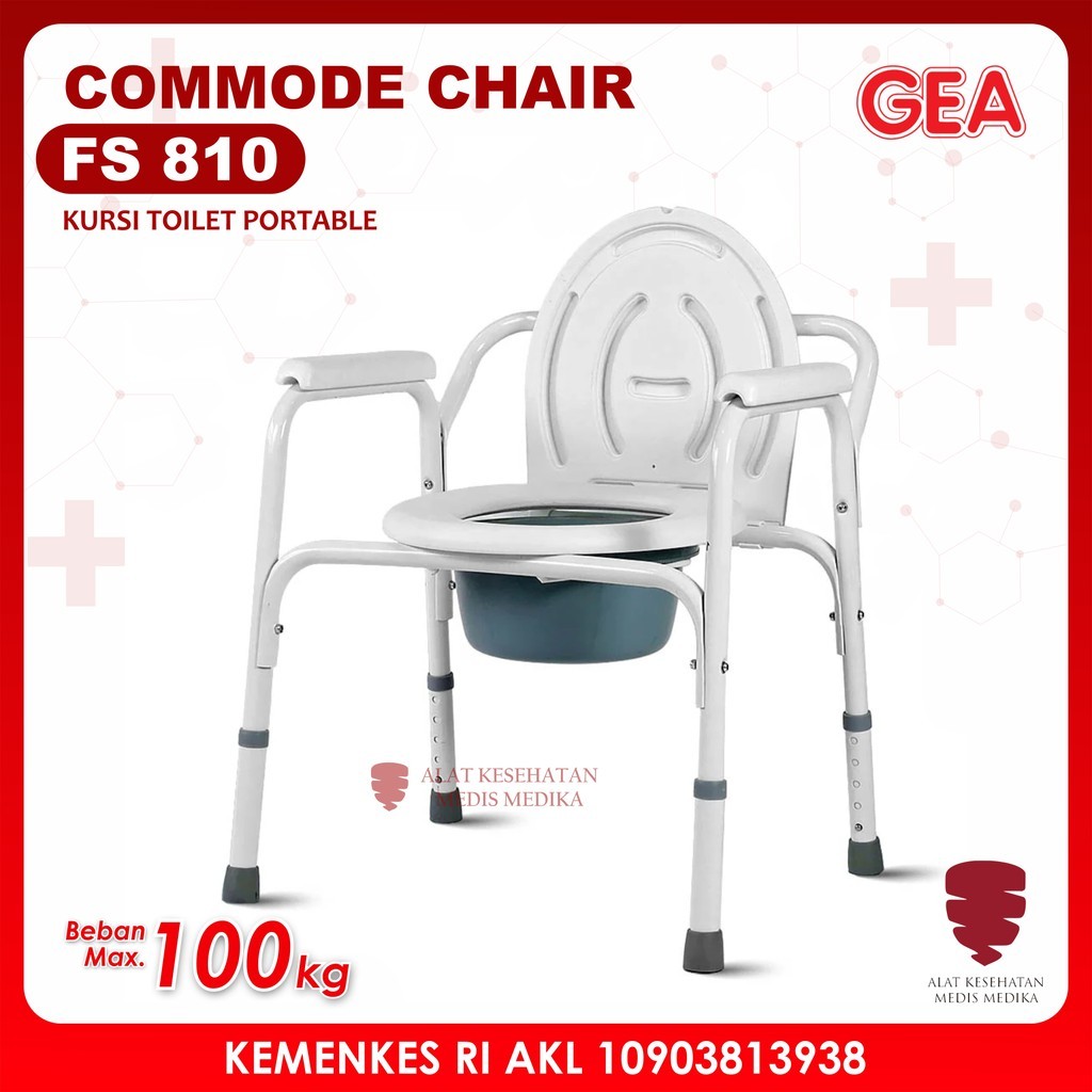Jual Kursi Duduk BAB FS810 Commode Chair Tanpa Roda Buang Air Bongkar ...