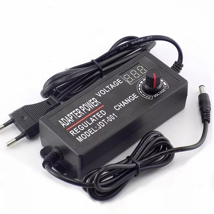 Jual 3V-12V 5A 60W Adjustable Power Supply with LED Display, Variable ...