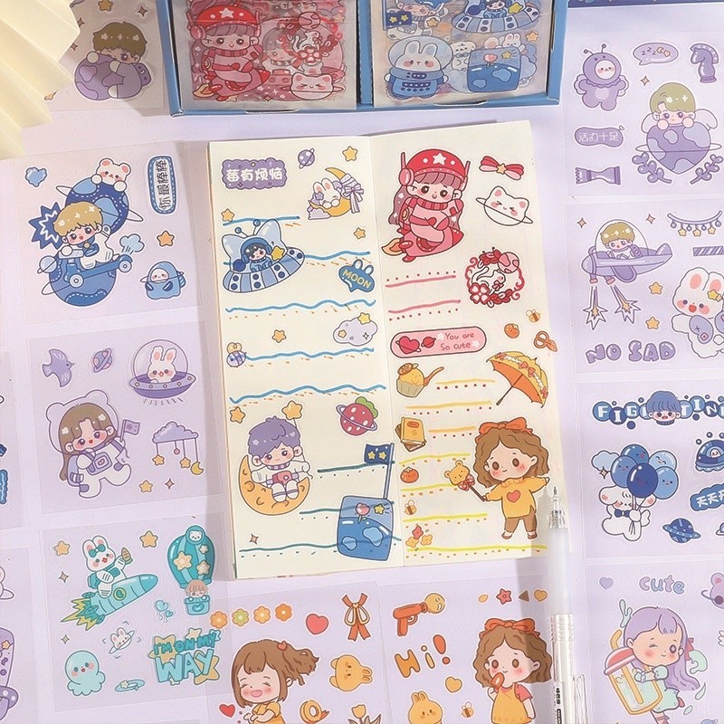 Jual LABUBU isi 100 Pcs/box Sticker Karakter Waterproof Anti air Stiker ...