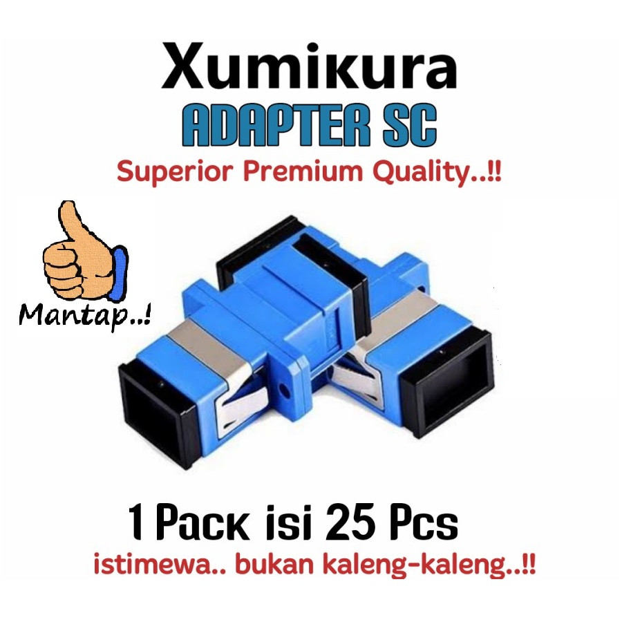 Jual Adapter / Barrel Fiber Optic SC UPC XUMIKURA QualityCO | Shopee ...