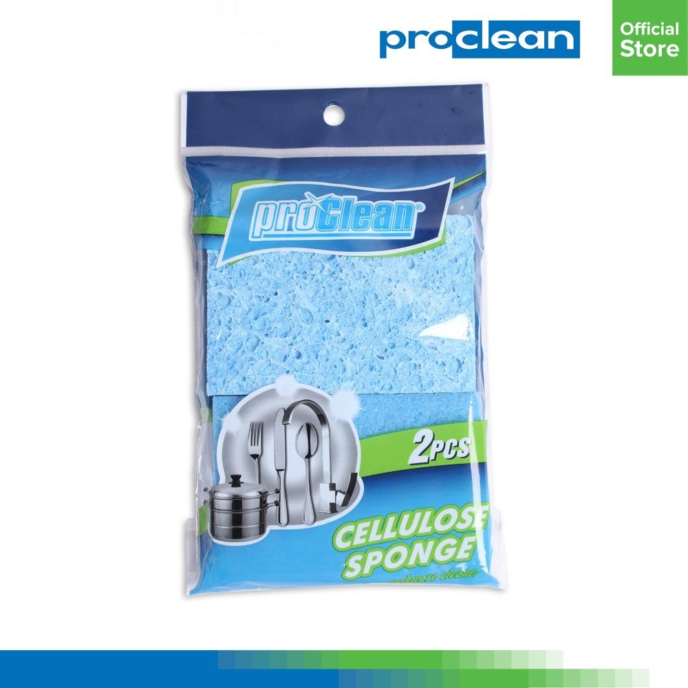 Jual Proclean Set 2 Pcs Cellulose Set Spons Pencuci Piring - Biru ...