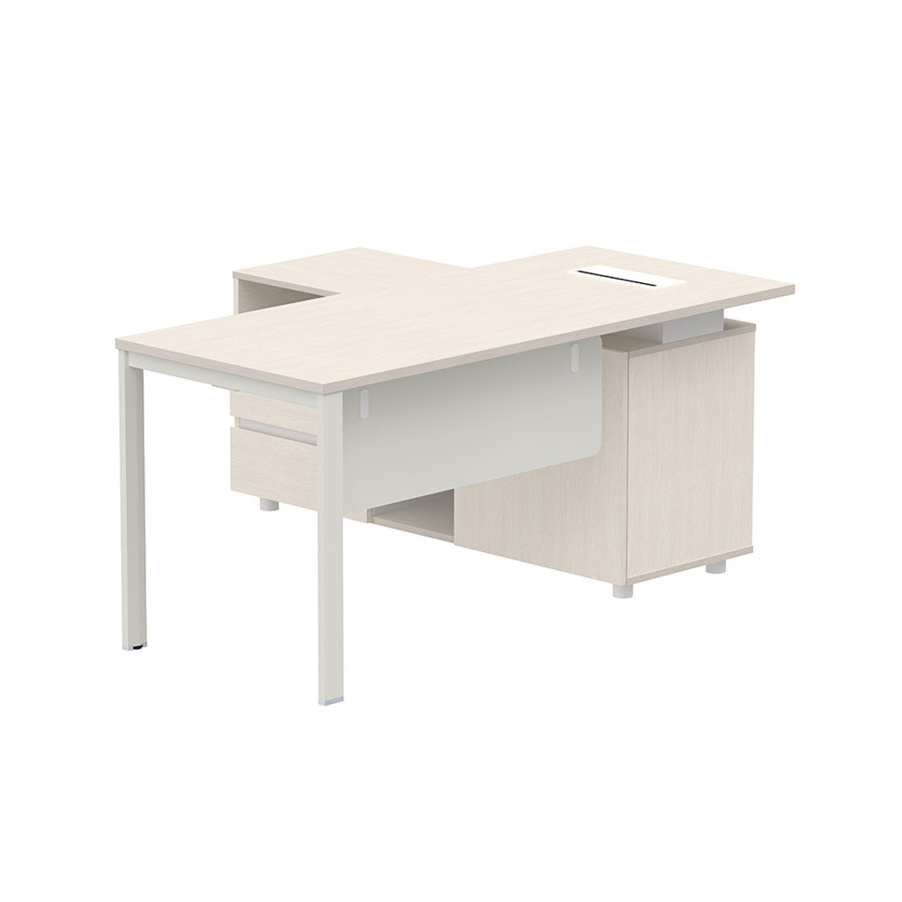 Jual Informa Sieben 160 cm Meja Kantor Left - Putih Ivory Office Desk ...