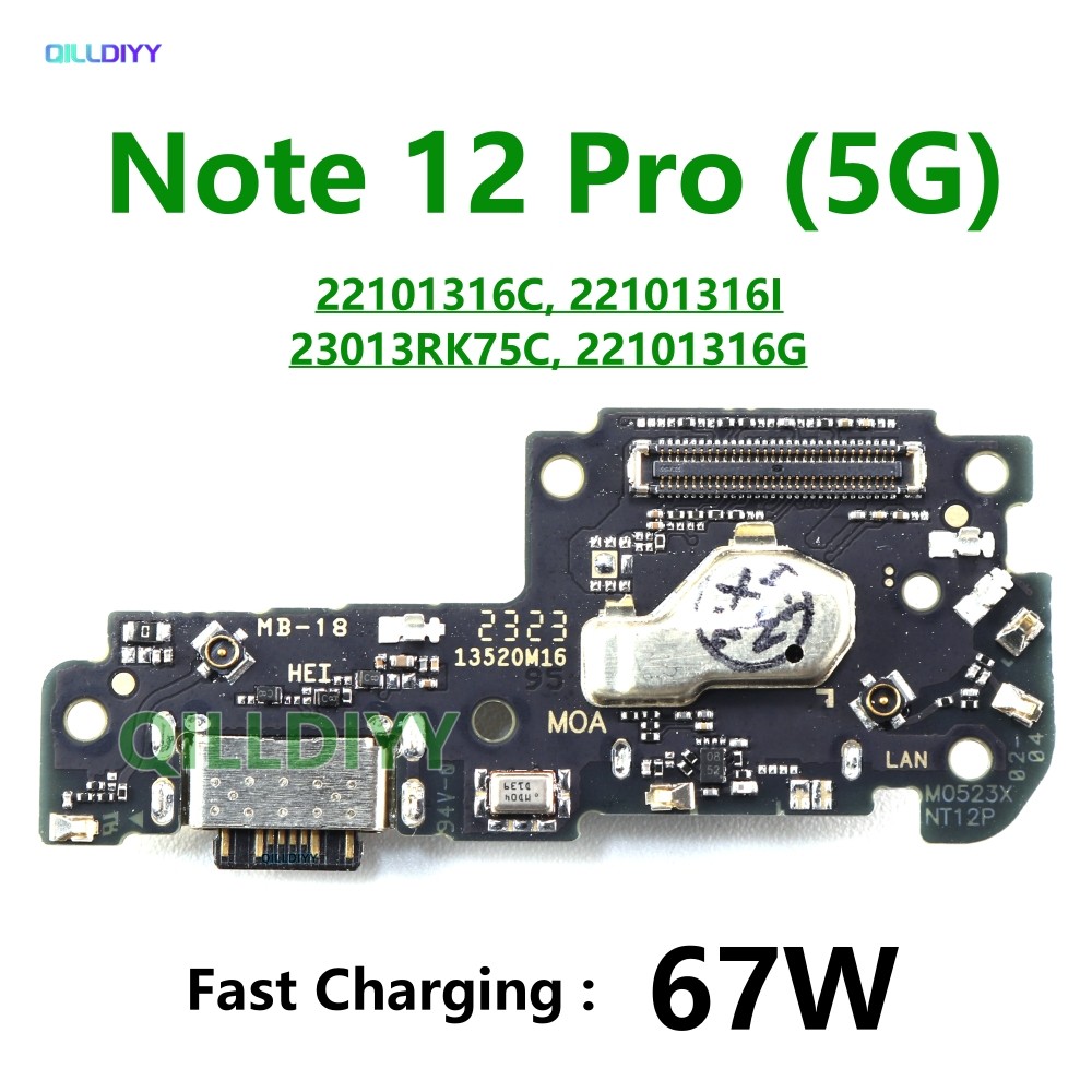 Jual For Xiaomi Redmi Note 12 Pro 5G USB Charging Dock Charger Board ...