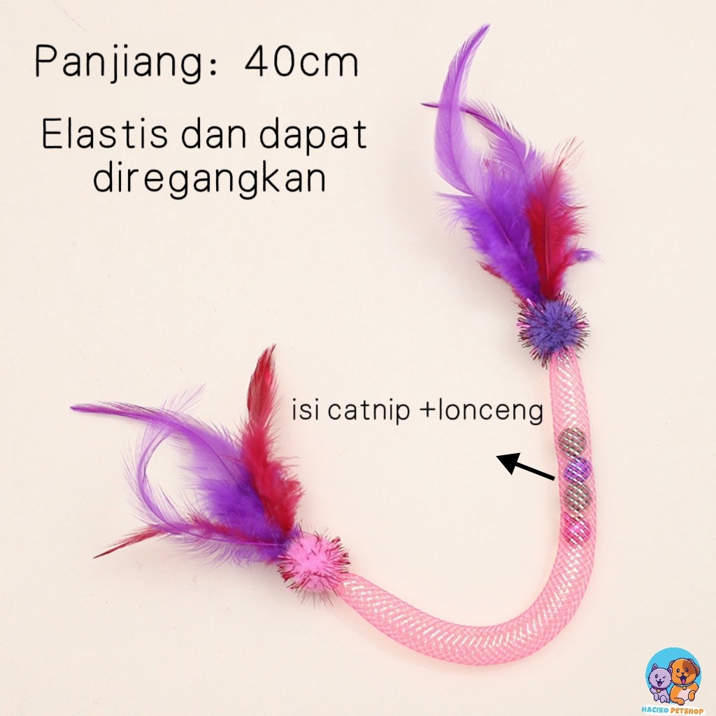 Jual Mainan Kucing mainan kucing Catnip mainan kucing tongkat lonceng ...