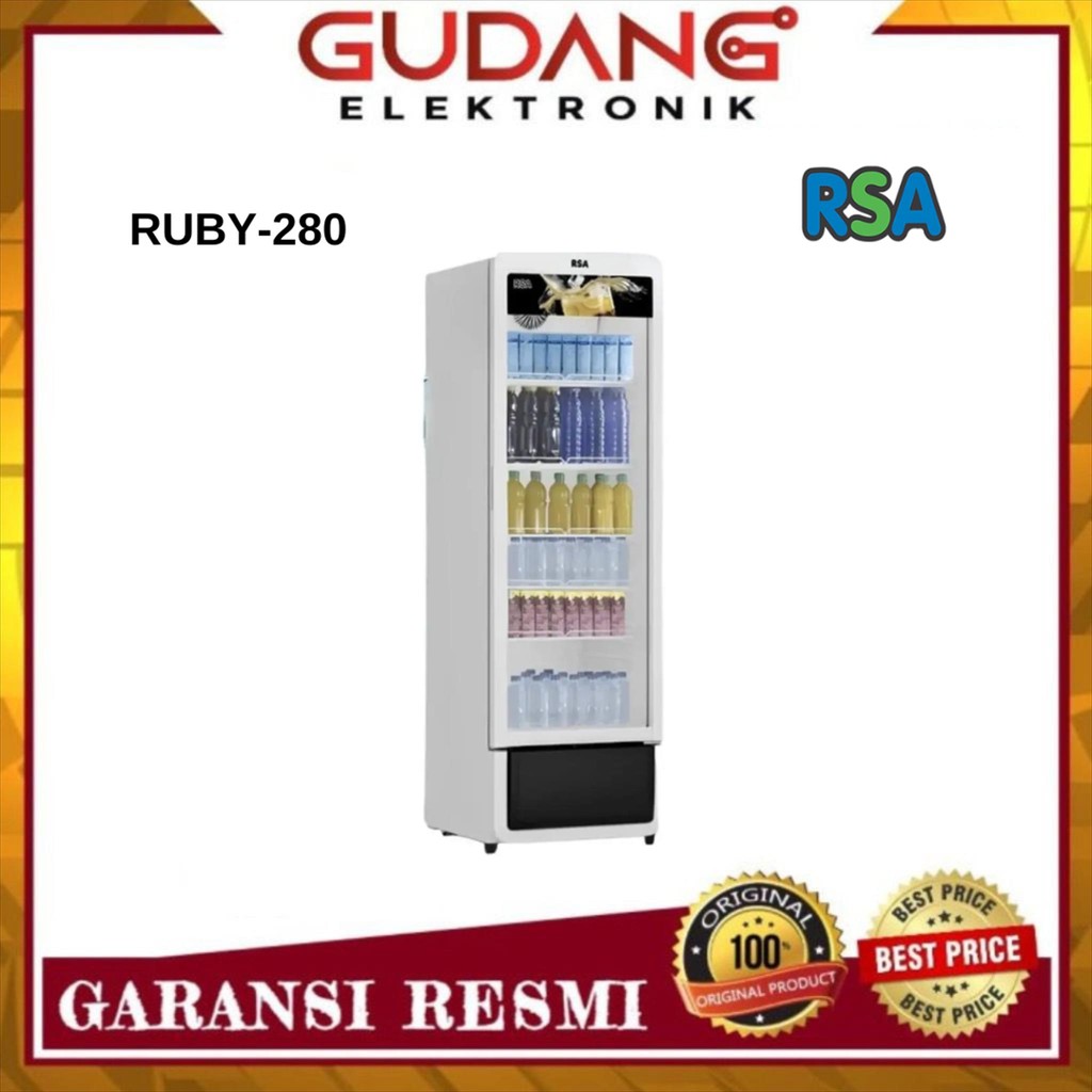 Jual SHOWCASE 280 L RSA RUBY 280 SHOWCASE 1 PINTU RSA RUBY-280 | Shopee ...