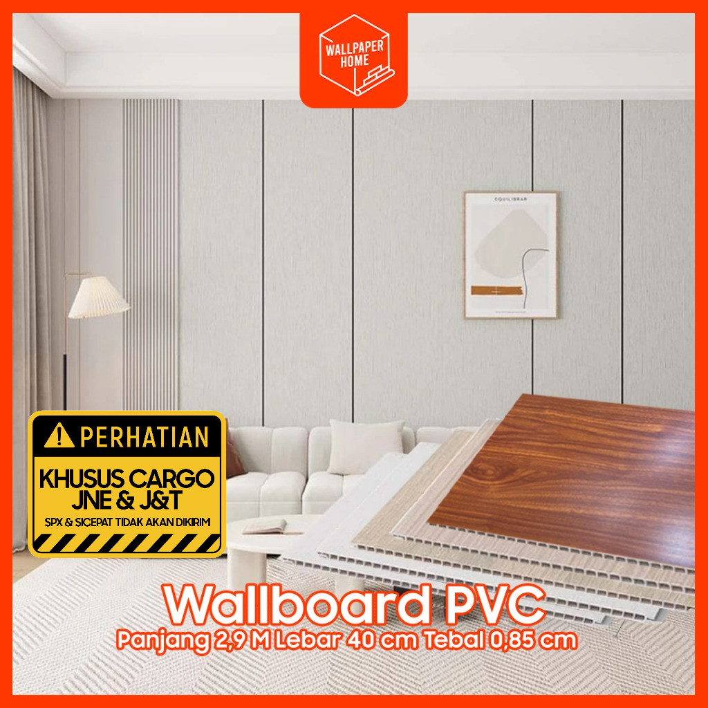 Jual Wallboard PVC Motif Kayu 2,9 m x 40 Cm x 8.5 m Wall Panel WPC ...