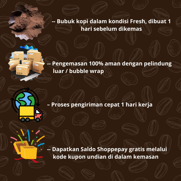 Jual kopi bubuk Robusta kemasan 2 kg rasa sedap dan mantap kopi bubuk