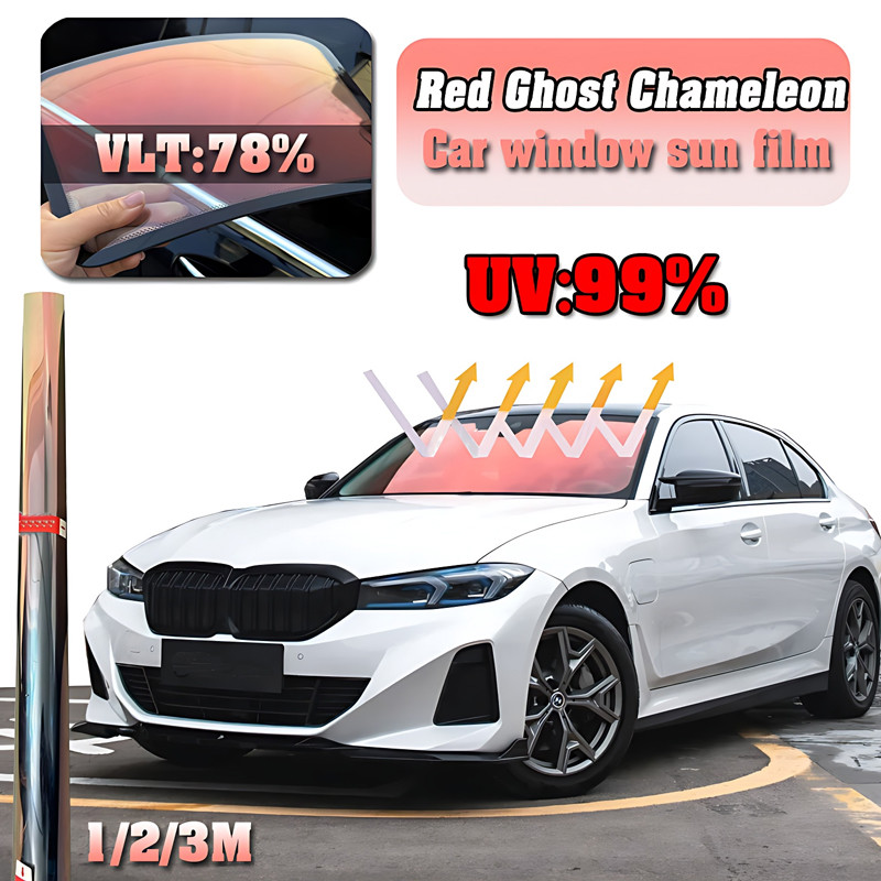 Jual Ghost Rose Pink-Black Chameleon Car Front Rear Windshield ...