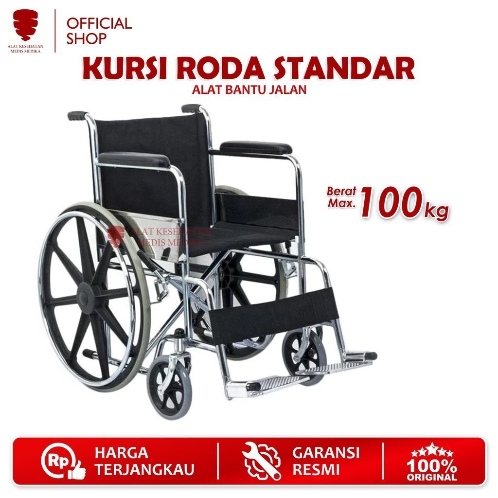 Jual Kursi Roda Standar Velg Racing Alat Penunjang Bantu Gerak Wheel ...