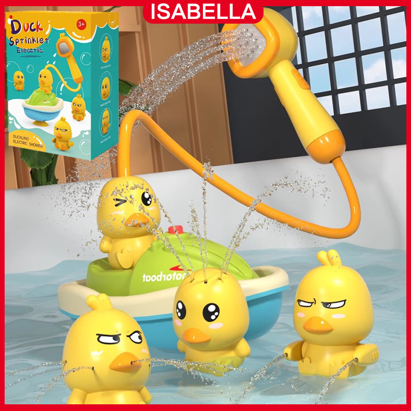 Jual ISABELLA Mainan Mandi Anak Semprotan Elektrik Bebek Shower Duck ...