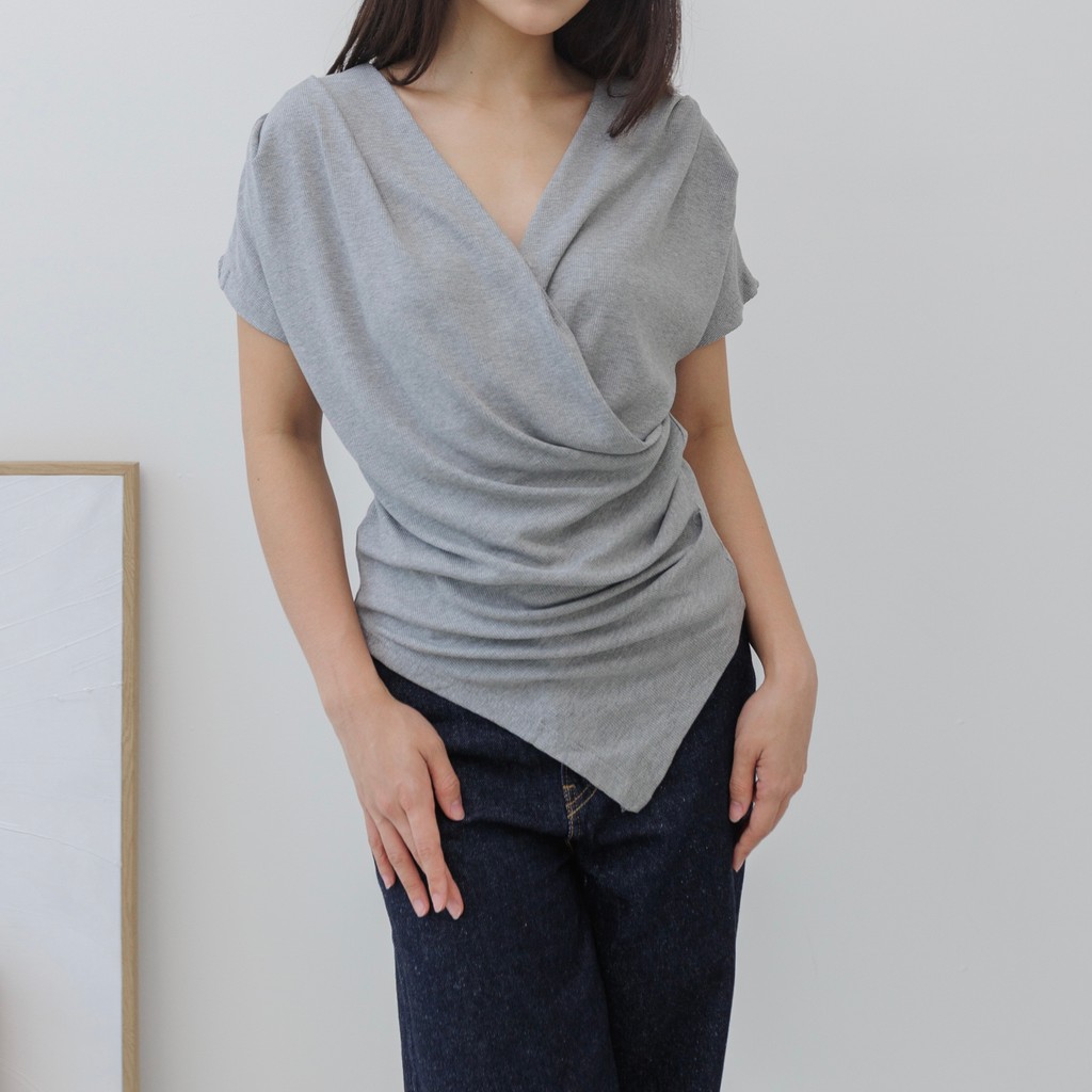 Jual ELIO TOP | Atasan Knit Wanita Korean Top Baju Knit Wanita Lengan ...