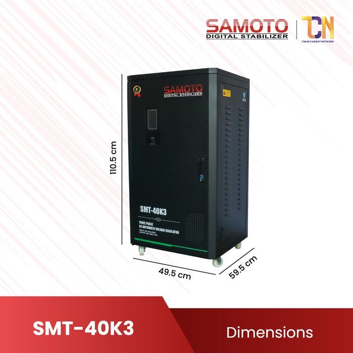 Jual SAMOTO Stabilizer 40000VA Stavolt Three Phase Stavolt SMT40KVA 3 ...