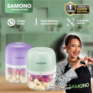 SAMONO Chopper Portable Pisau Besar Gilingan Bumbu dan Daging USB Type C SW-L4 Garansi Ganti Baru