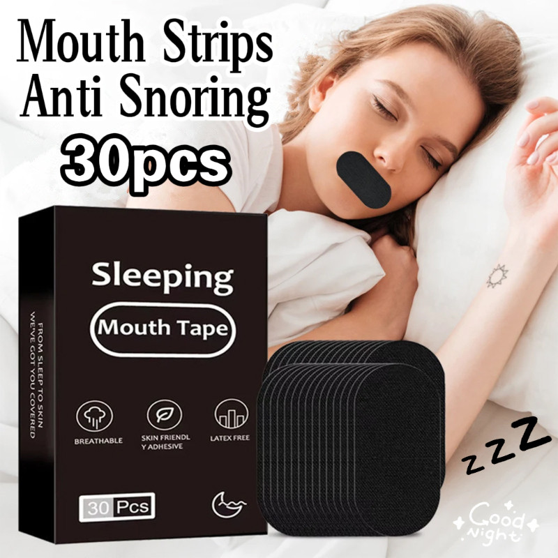 Jual 30pcs Mouth Tape Sleep Mouth Strips Anti Ngorok Plaster Sleep ...