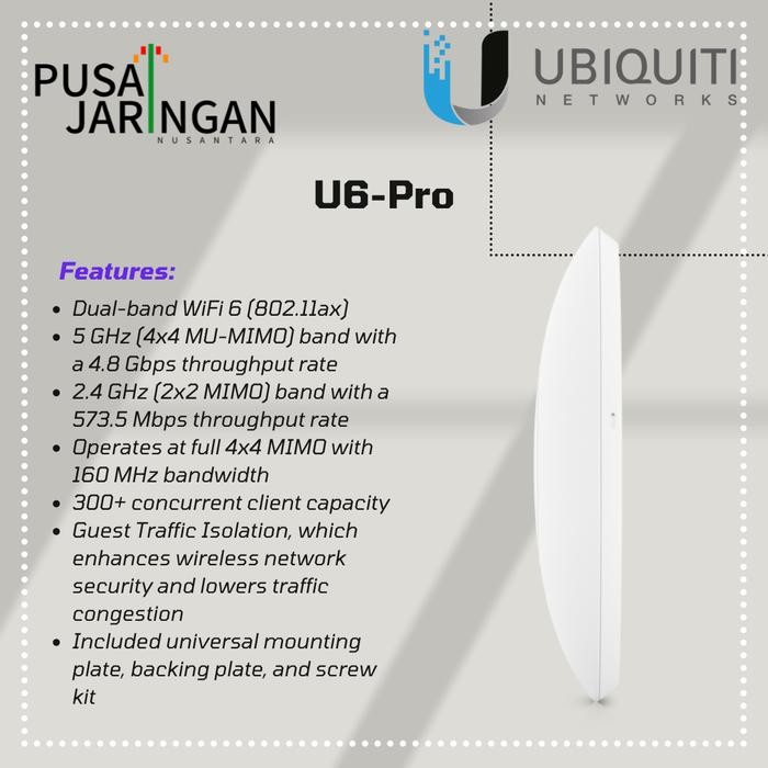 Jual UBIQUITI U6 Pro Access Point WiFi 6 Pro | Shopee Indonesia