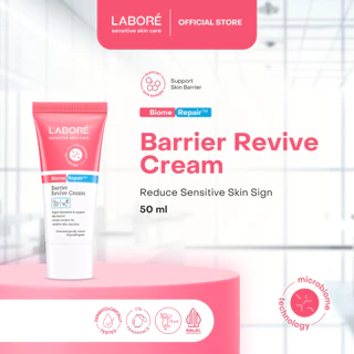 LABORÉ Sensitive Skin Care BiomeRepair Barrier Revive Cream 50 ml -  Moisturizer - Melembabkan Kulit - Meredakan Kemerahan - Lembut dan Cepat Meresap - Cocok untuk Kulit Kering dan Sensitif - Skincare Best Seller - Skincare Viral