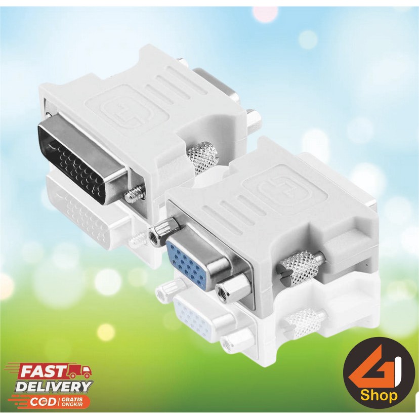 Jual Connector Adapter Converter DVI to VGA D-Sub Digital Visual ...