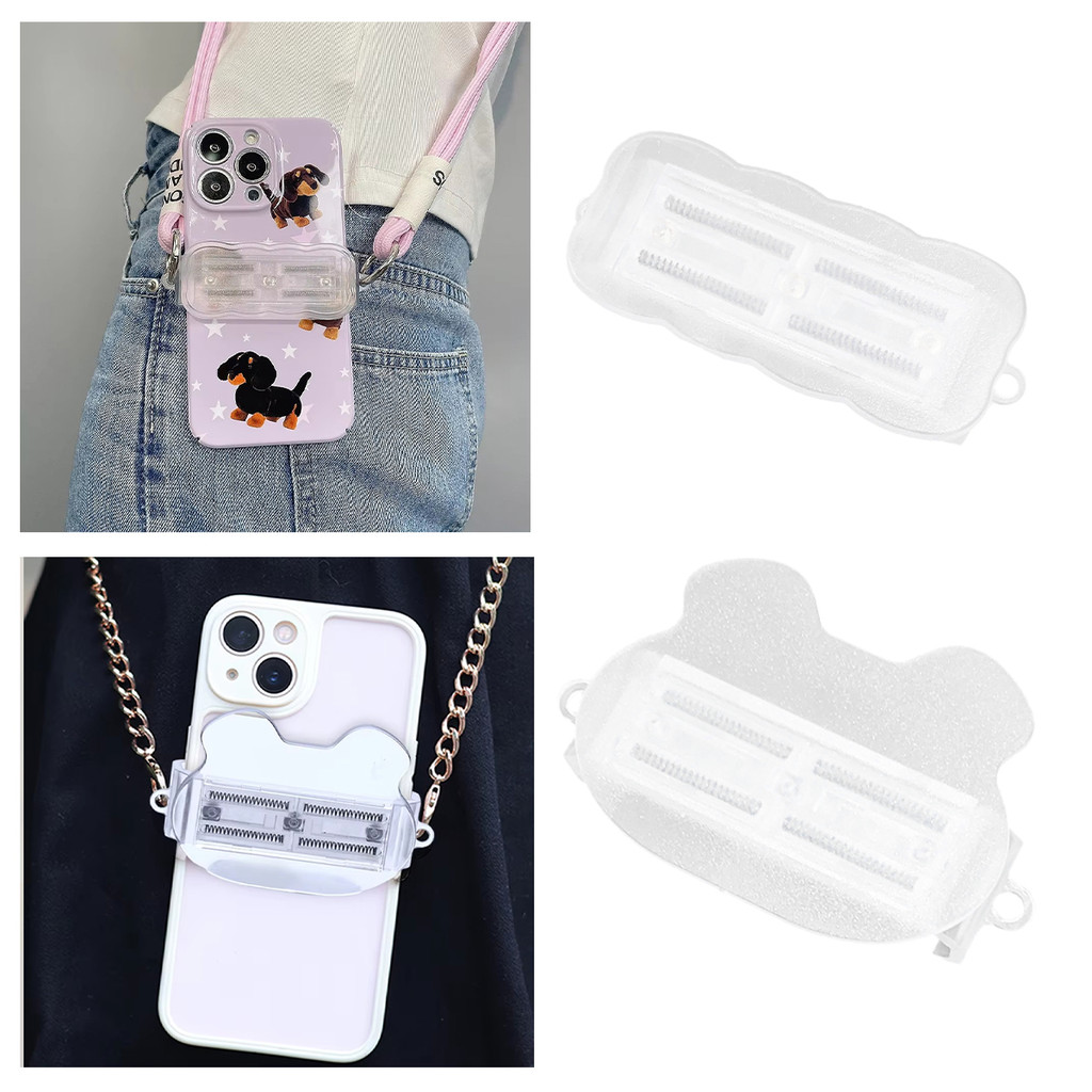 Jual Klip Gantungan Handphone Transparent Mirror/Rectangle/Undulation ...
