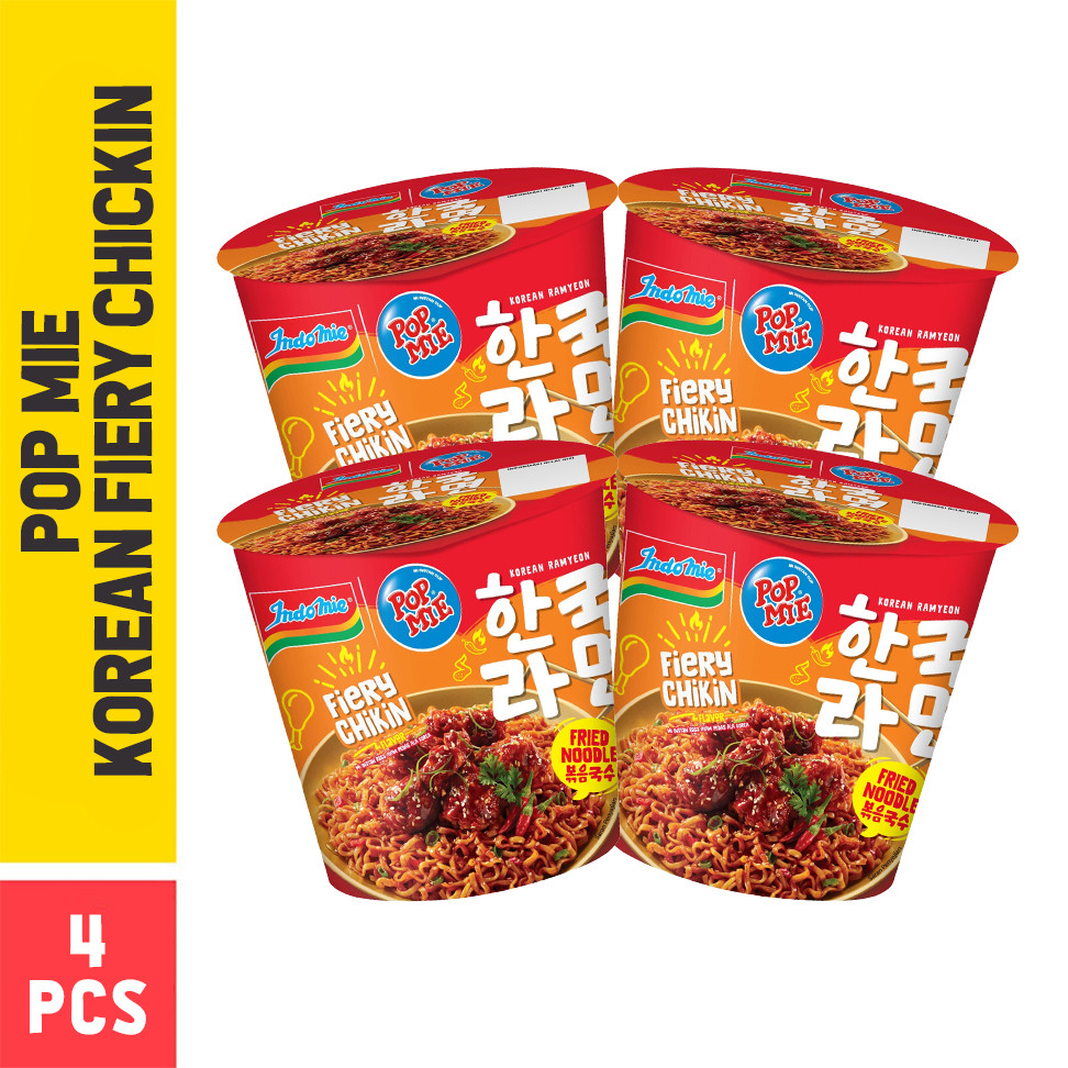 Jual 4 PCS - Popmie Korean Fiery Chickin 74 Gr | Shopee Indonesia