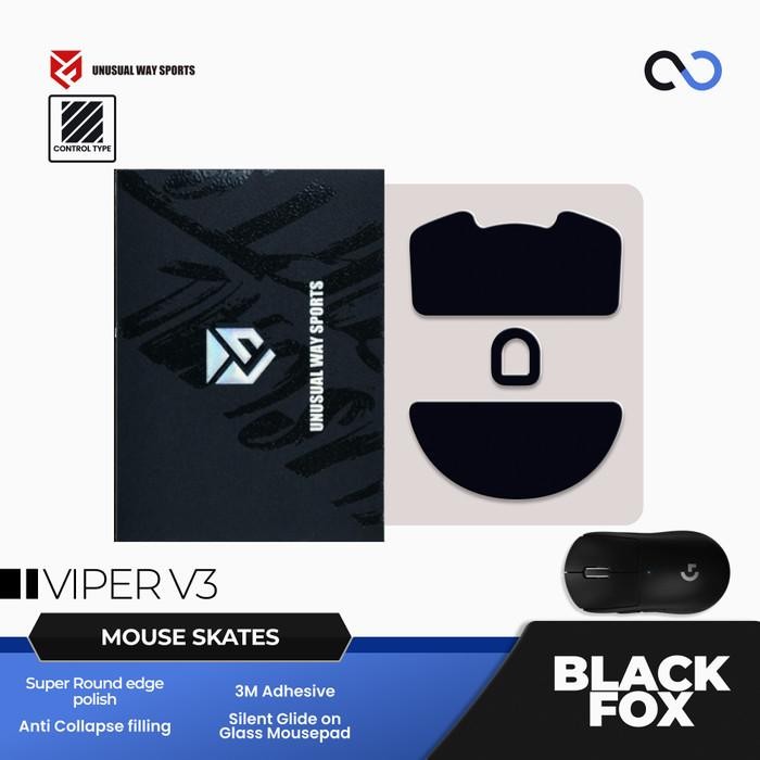 Jual Unusual Way Sports Black Fox Razer Viper V3 Pro Gaming Mouse Feet ...