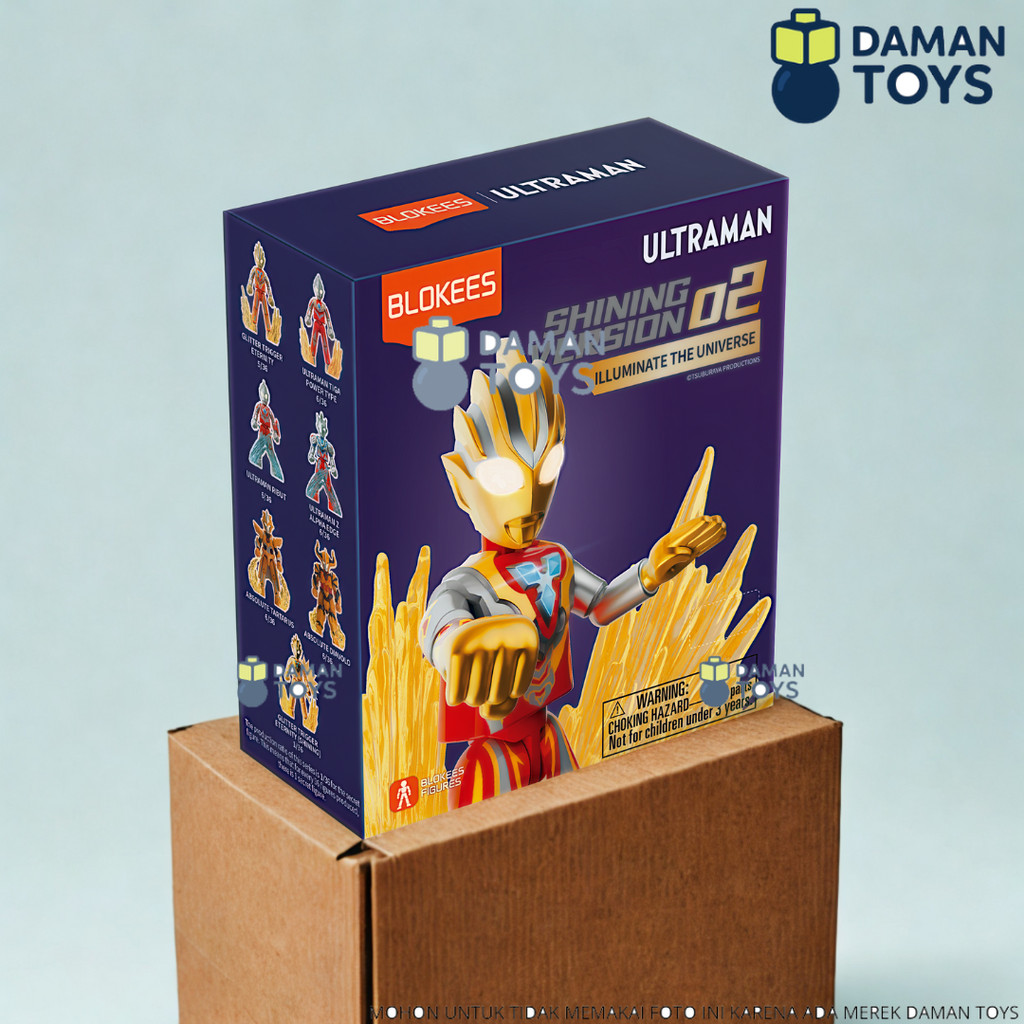Jual Blind Box Blokees Ultraman Shining Version Glitter Trigger Eternty ...