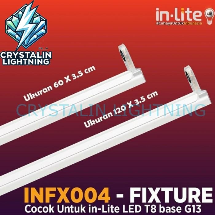 Jual IN LITE LED KAP LAMPU TL LED INLITE KAP TL T8 LED 120CM INFX004 ...