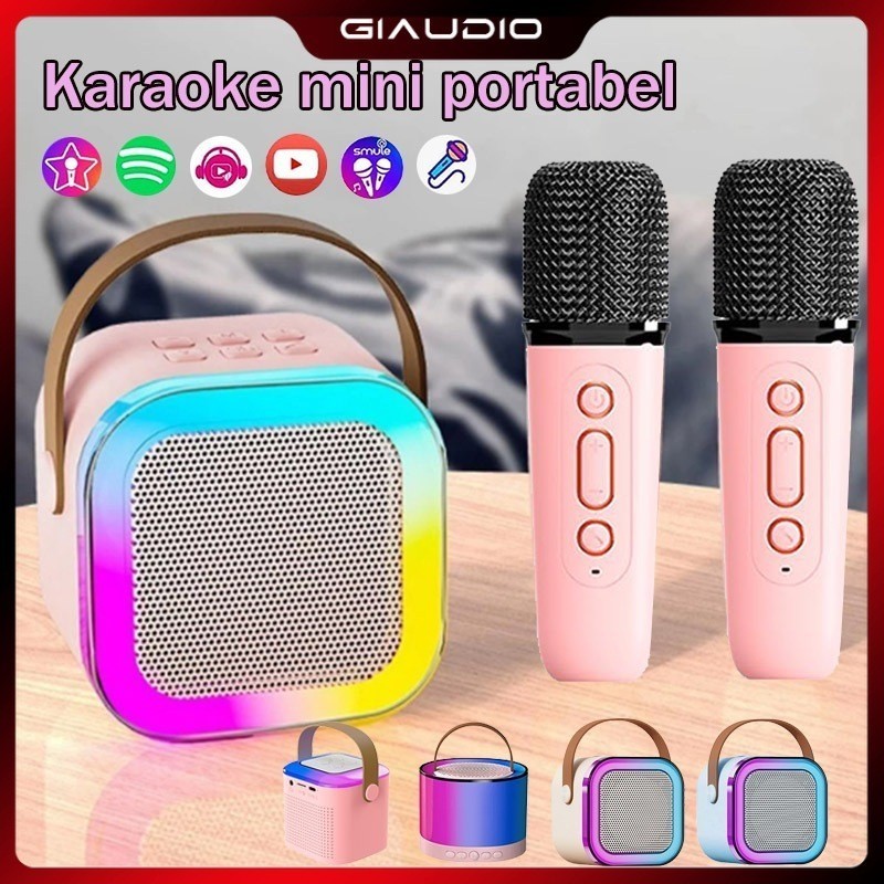Jual K12 Speaker Bluetooth Mini 2Mic Portabel Microphone Karaoke Rumah ...