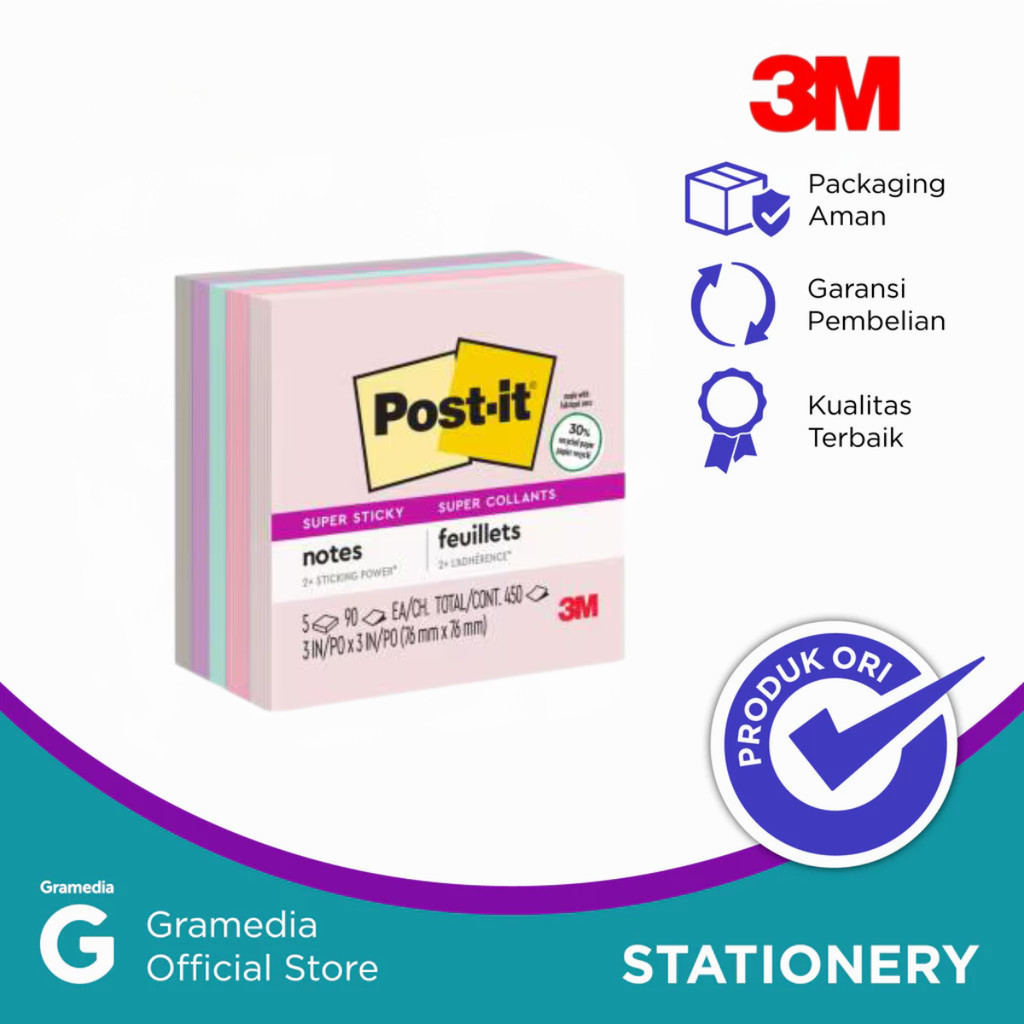 Jual Sticky Note 3M Wonderlust Pastel | Shopee Indonesia