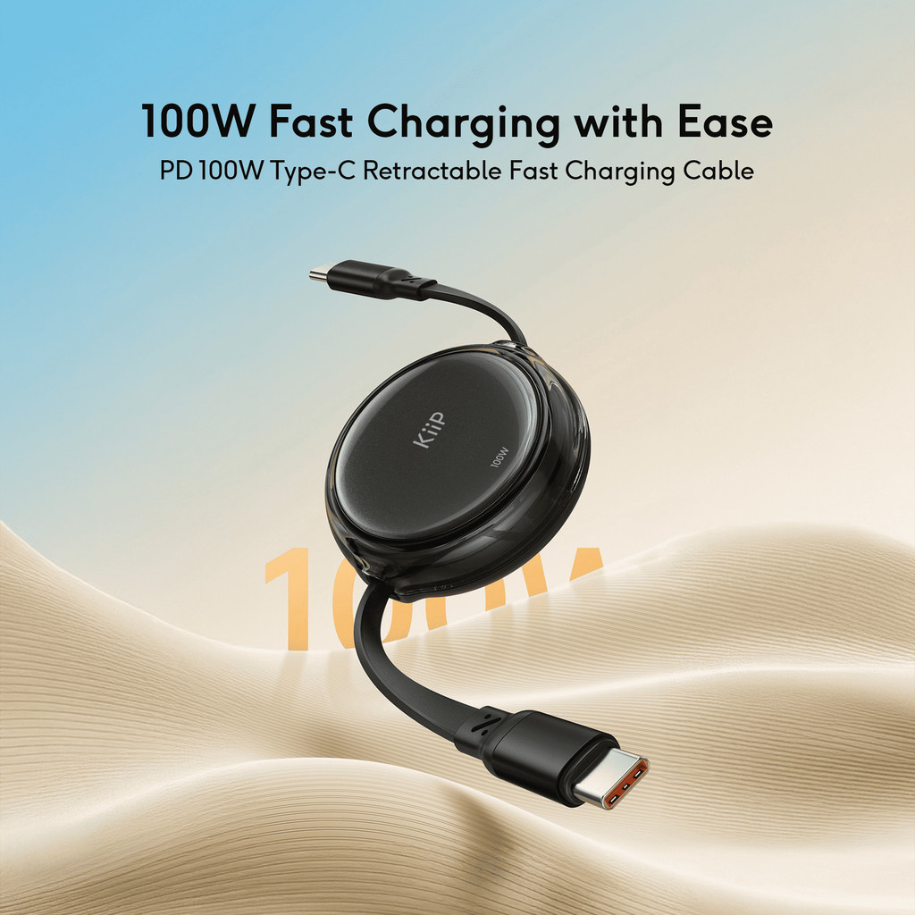 Jual KiiP RCTC Kabel Data 100W Super Fast Charging Cable Type-C To Type ...