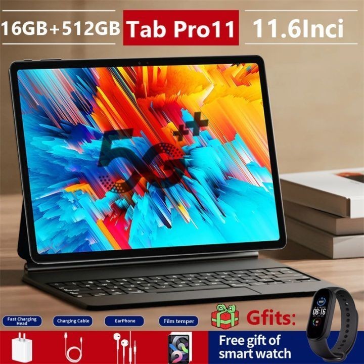 Jual Bisa COD Tablet PC Asli Baru Tab Pro11 Tablet Android 12inch Layar ...