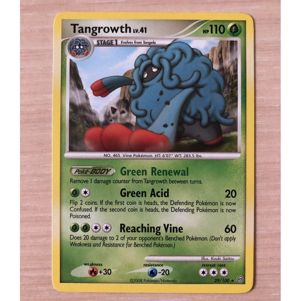 Jual Tangrowth 29/100 Rare Pokemon TCG Card Venusaur Charizard Tangela ...