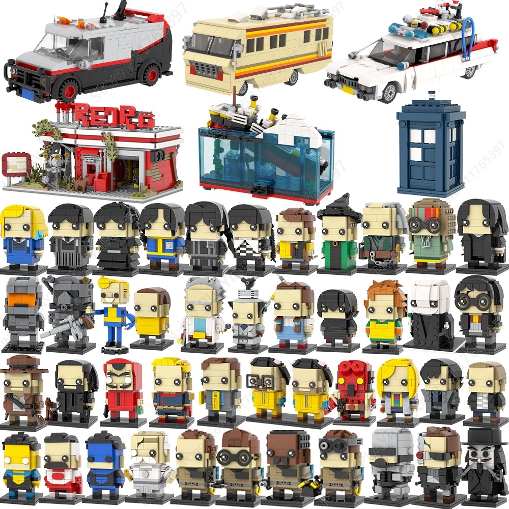 Jual MOOXI Classic Movies Scene Character Vehicle Model Set MOC Bricks ...