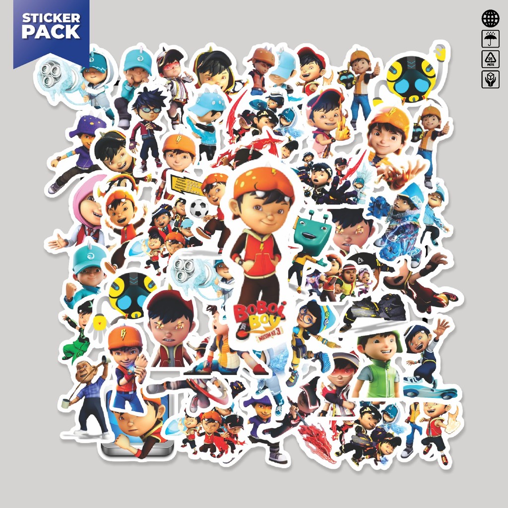 Jual [100PCS]Stiker Pack Sticker Kartun Boboiboy Sticker Aesthetic ...
