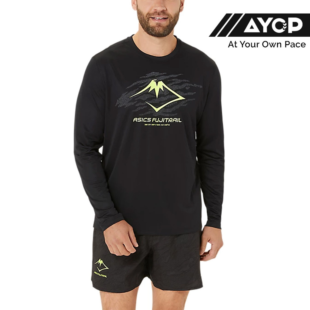 Men’s Short Sleeve T-Shirt Asics Fujitrail Logo Black