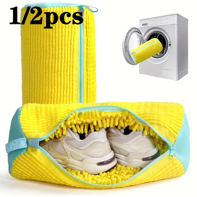 Jual Shoes Washing Bag Laundry Shoes Protector Fluffy fibers Polyester ...