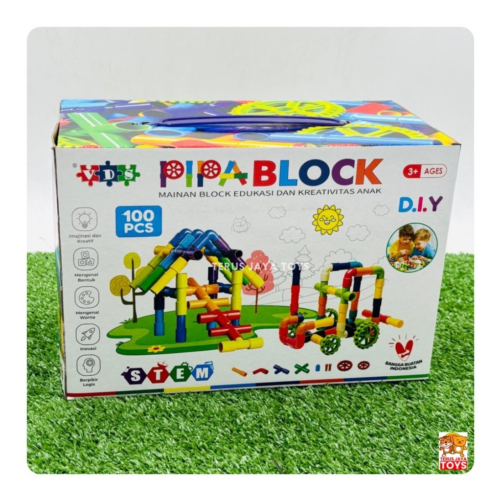 Jual MAINAN EDUKASI ANAK BLOCKS PIPA PUZZLE TERBARU VDS100P-CB | Shopee ...