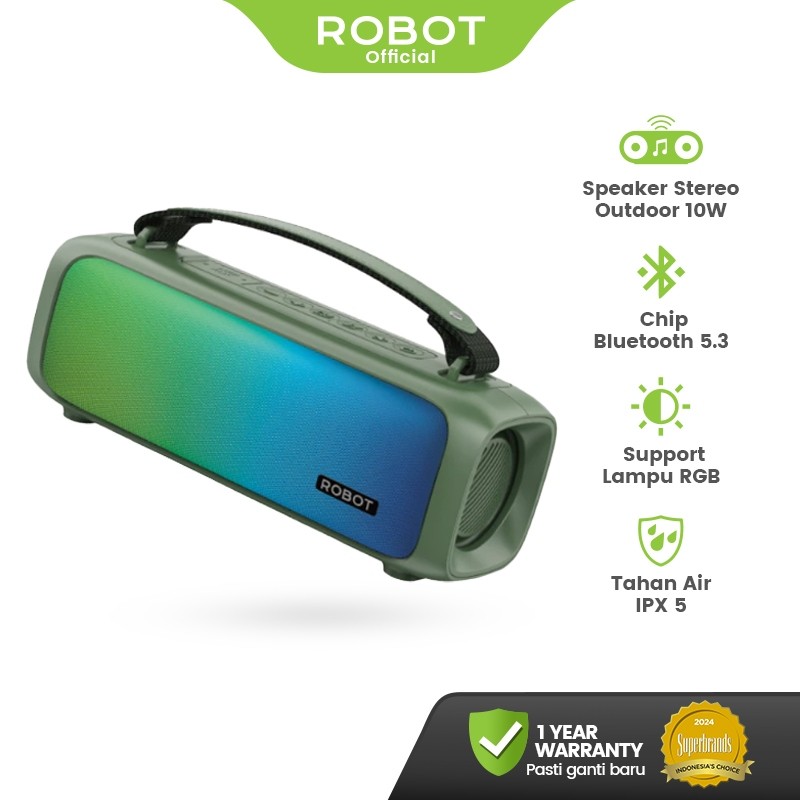 Jual ROBOT Speaker Portable Outdoor Bluetooth 5.3 Bass Kuat Anti Air ...