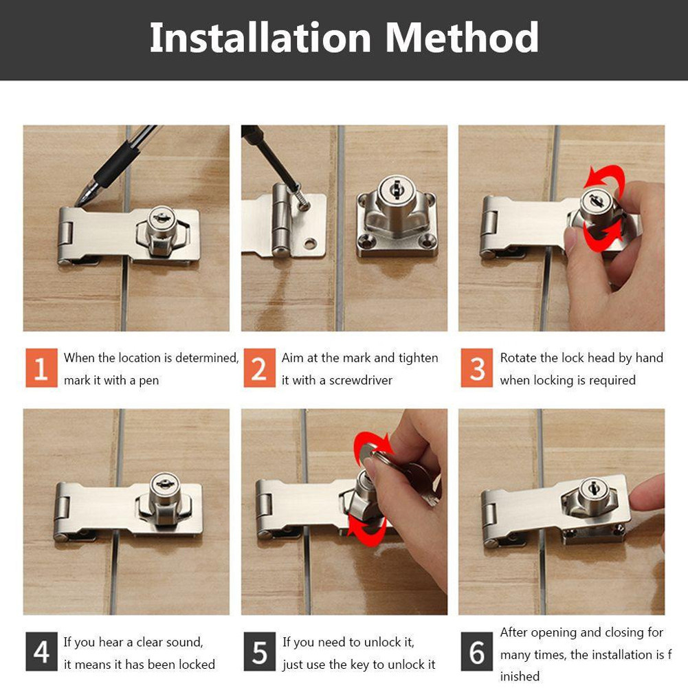 Jual Overpal Kunci / Kunci Hasp Lock / Overpal Gembok / Haps Lock Anti ...