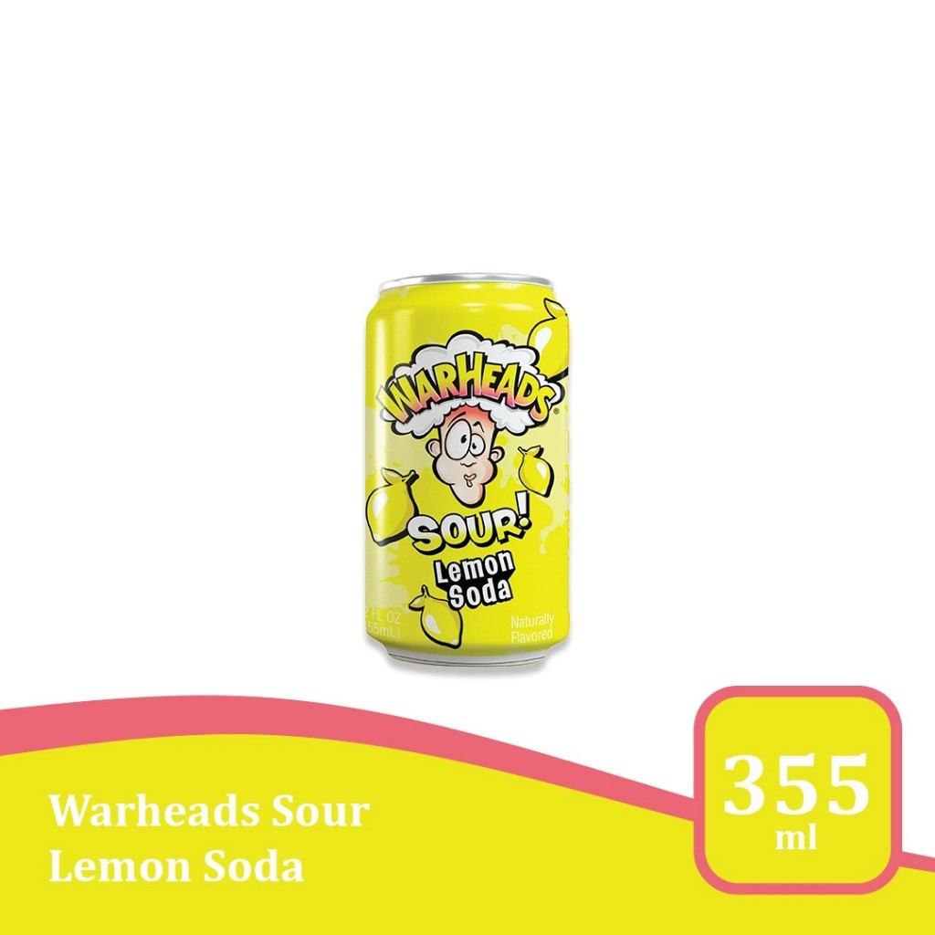 Jual Warheads Soda Sour Lemon 12 fl oz - Minuman impor USA | Shopee ...