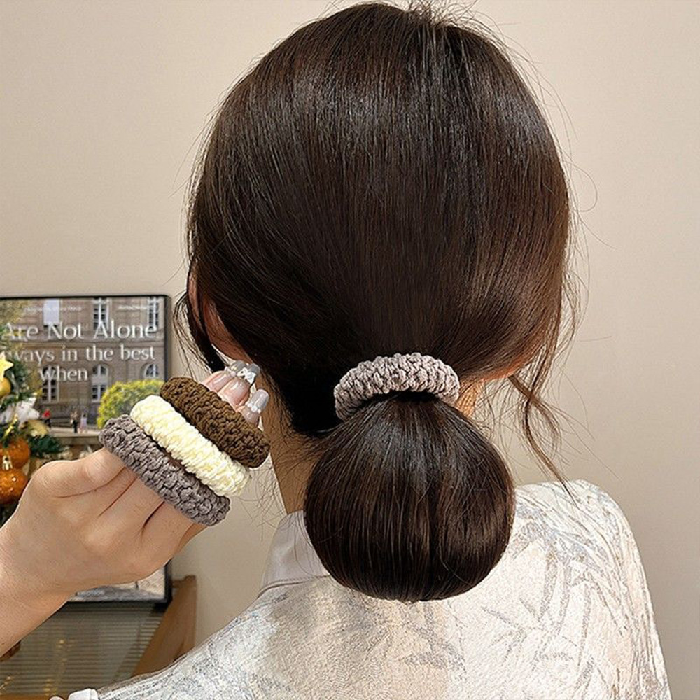 Jual AFM Ikat Rambut Donat Set Isi 6 Pcs Scrunchie Toples Karet ...