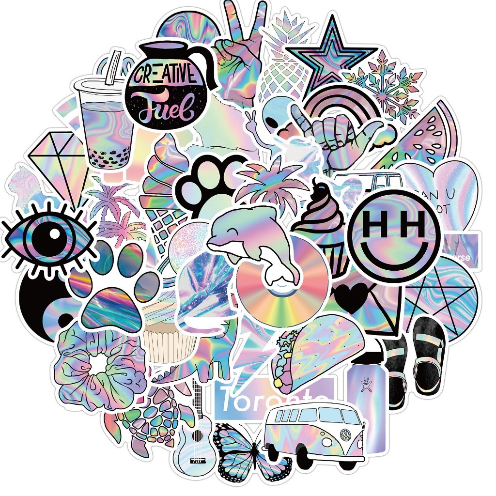 Jual Sticker laser holografik itu keren stiker untuk Buku Tempel/Buku ...