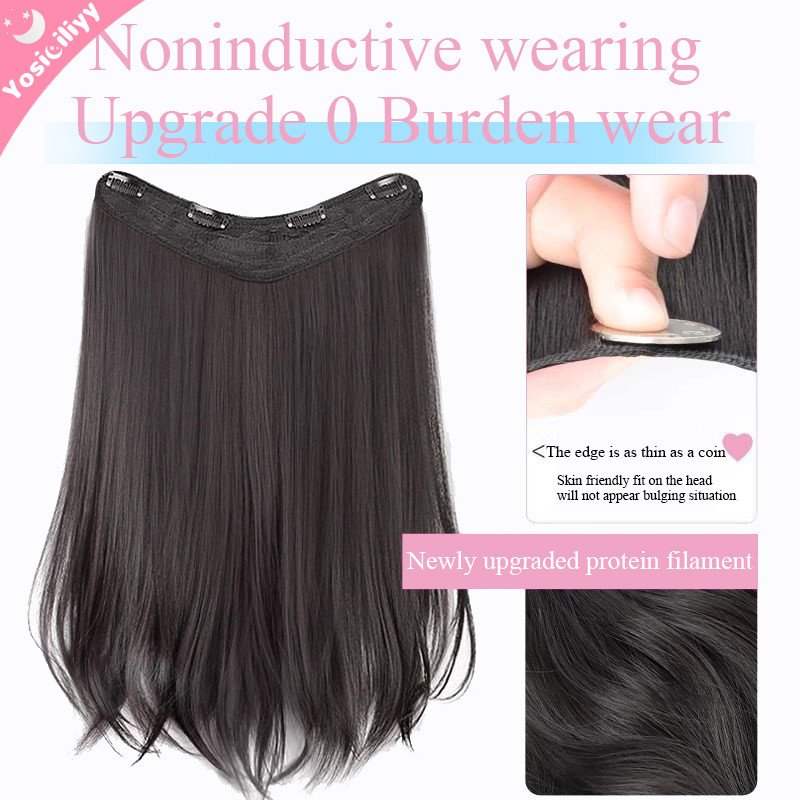 Jual COD Wig Keriting Mikro Satu Bagian Wig Berbulu Halus Palsu Wanita ...