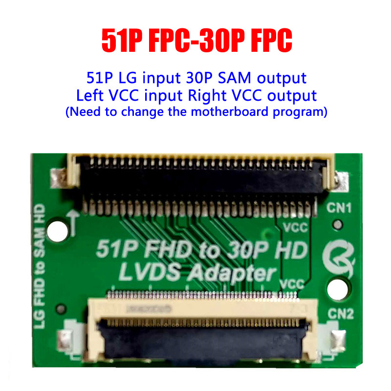 Jual 51 Pin FHD to 30 Pin HD LVDS Adapter Board FFC FPC LVDS Converter ...